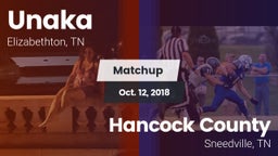 Matchup: Unaka vs. Hancock County  2018