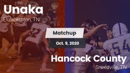 Matchup: Unaka vs. Hancock County  2020