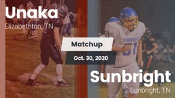 Matchup: Unaka vs. Sunbright  2020