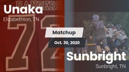 Matchup: Unaka vs. Sunbright  2020