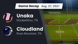 Recap: Unaka  vs. Cloudland  2021