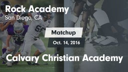 Matchup: Rock Academy vs. Calvary Christian Academy 2016
