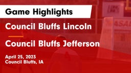 Council Bluffs Lincoln  vs Council Bluffs Jefferson  Game Highlights - April 25, 2023