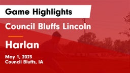 Council Bluffs Lincoln  vs Harlan  Game Highlights - May 1, 2023