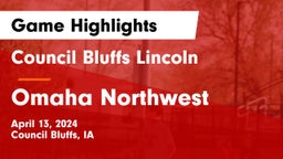 Council Bluffs Lincoln  vs Omaha Northwest  Game Highlights - April 13, 2024