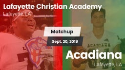 Matchup: Lafayette Christian  vs. Acadiana  2019