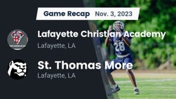 Recap: Lafayette Christian Academy  vs. St. Thomas More  2023