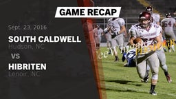 Recap: South Caldwell  vs. Hibriten  2016