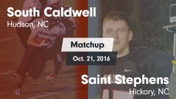 Matchup: South Caldwell vs. Saint Stephens  2016