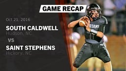Recap: South Caldwell  vs. Saint Stephens  2016