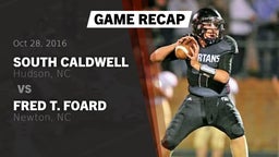 Recap: South Caldwell  vs. Fred T. Foard  2016