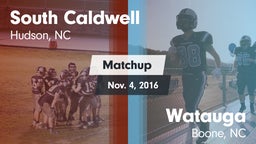 Matchup: South Caldwell vs. Watauga  2016