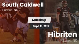 Matchup: South Caldwell vs. Hibriten  2019