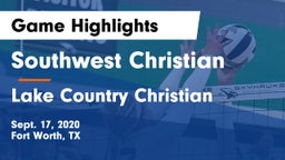 Southwest Christian  vs Lake Country Christian  Game Highlights - Sept. 17, 2020