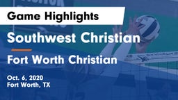 Southwest Christian  vs Fort Worth Christian  Game Highlights - Oct. 6, 2020