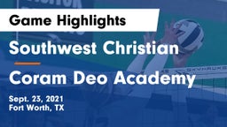 Southwest Christian  vs Coram Deo Academy  Game Highlights - Sept. 23, 2021