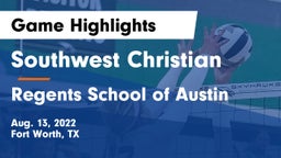 Southwest Christian  vs Regents School of Austin Game Highlights - Aug. 13, 2022