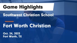Southwest Christian School vs Fort Worth Christian  Game Highlights - Oct. 24, 2023