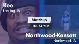 Matchup: Kee vs. Northwood-Kensett  2016