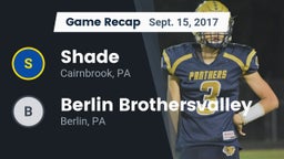 Recap: Shade  vs. Berlin Brothersvalley  2017