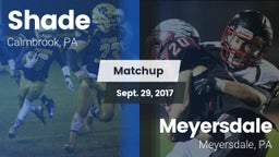 Matchup: Shade vs. Meyersdale  2017
