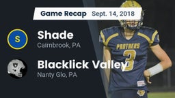 Recap: Shade  vs. Blacklick Valley  2018