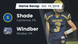 Recap: Shade  vs. Windber  2018