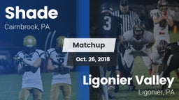 Matchup: Shade vs. Ligonier Valley  2018