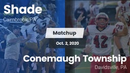 Matchup: Shade vs. Conemaugh Township  2020