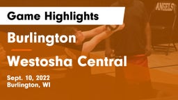 Burlington  vs Westosha Central Game Highlights - Sept. 10, 2022