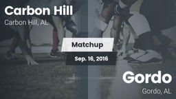 Matchup: Carbon Hill vs. Gordo  2016