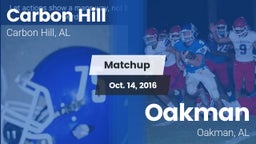 Matchup: Carbon Hill vs. Oakman  2016