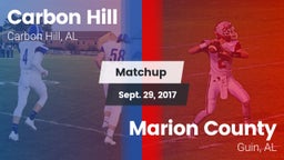 Matchup: Carbon Hill vs. Marion County  2017