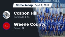 Recap: Carbon Hill  vs. Greene County  2017