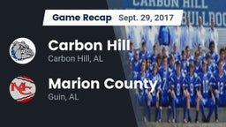 Recap: Carbon Hill  vs. Marion County  2017