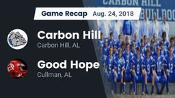 Recap: Carbon Hill  vs. Good Hope  2018