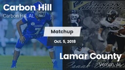 Matchup: Carbon Hill vs. Lamar County  2018