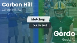 Matchup: Carbon Hill vs. Gordo  2018