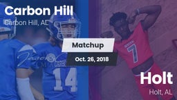 Matchup: Carbon Hill vs. Holt  2018