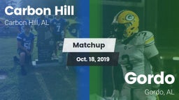 Matchup: Carbon Hill vs. Gordo  2019