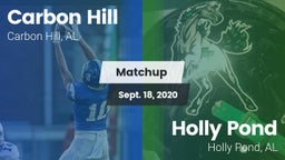 Matchup: Carbon Hill vs. Holly Pond  2020