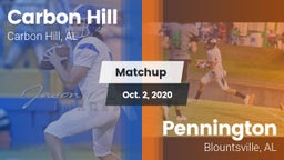 Matchup: Carbon Hill vs. Pennington  2020