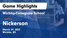 Wichita-Collegiate School  vs Nickerson  Game Highlights - March 29, 2022