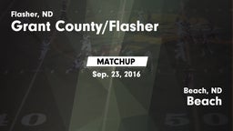 Matchup: Grant County/Flasher vs. Beach  2016