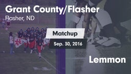 Matchup: Grant County/Flasher vs. Lemmon  2016