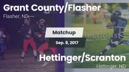 Matchup: Grant County/Flasher vs. Hettinger/Scranton  2017