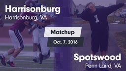 Matchup: Harrisonburg vs. Spotswood  2016