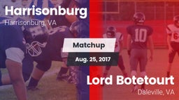 Matchup: Harrisonburg vs. Lord Botetourt  2017