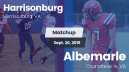 Matchup: Harrisonburg vs. Albemarle  2019
