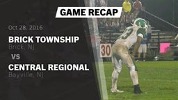 Recap: Brick Township  vs. Central Regional  2016
